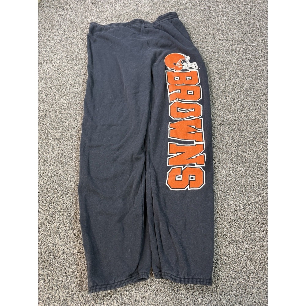 Vintage 90s Cleveland Browns Sweatpants Men's Size Large Black